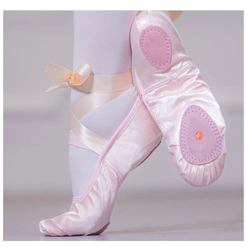 Women'S Xc Shoes - Girls Ribbon Ballet Toe Indoor Yoga