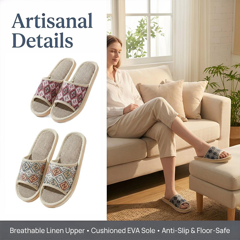 Four Seasons Linen Slippers Co - огляд і ціна Women'S Shoes Non Slip
