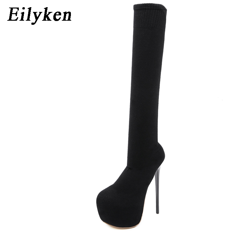 Eilyken 17CM Platform Heels Wo - огляд і ціна Sock Boot Women