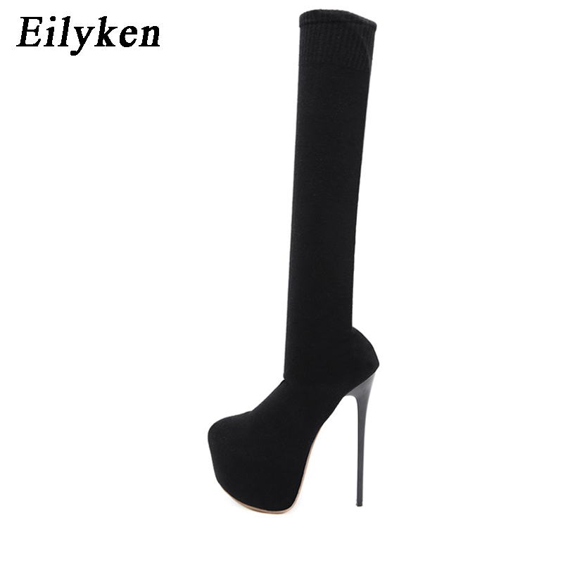 Eilyken 17CM Platform Heels Wo - огляд і ціна Sock Boot Women