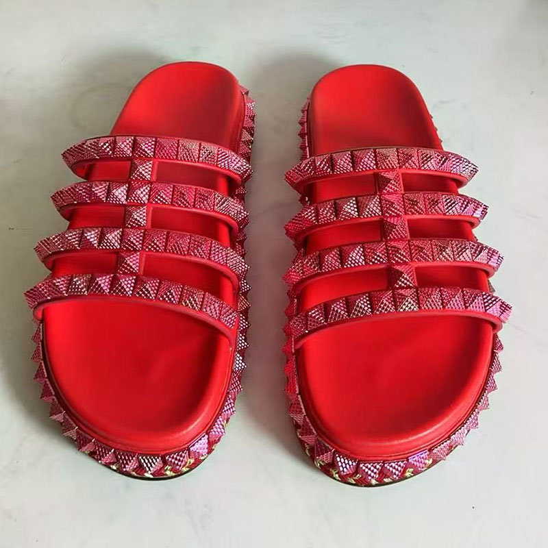 Red Rivet Studded Gladiator Sa - огляд і ціна Women'S Shoes Red Bottoms