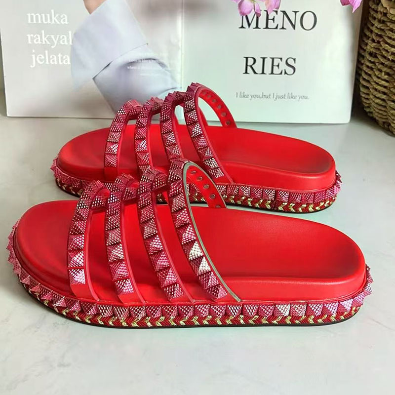 Red Rivet Studded Gladiator Sa - огляд і ціна Women'S Shoes Red Bottoms