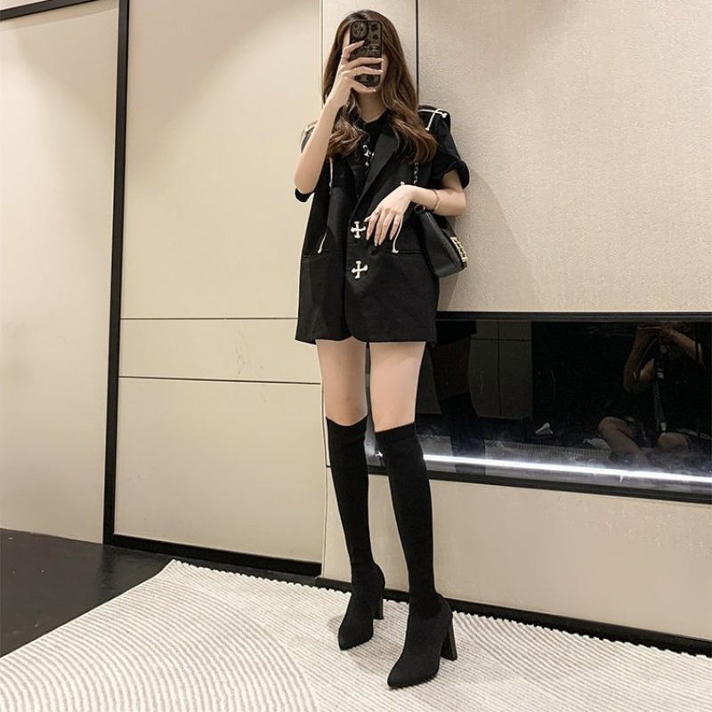 Women Over The Knee Boots Poin - огляд і ціна Sock Boot Women