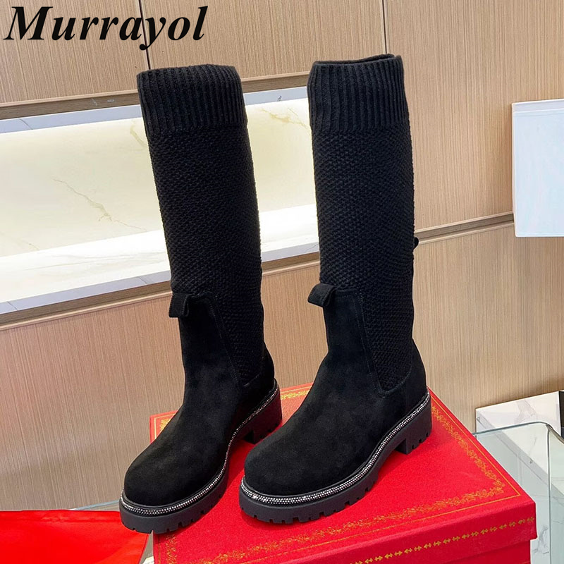 Knee High Boots Autumn Winter  - огляд і ціна Sock Boot Women